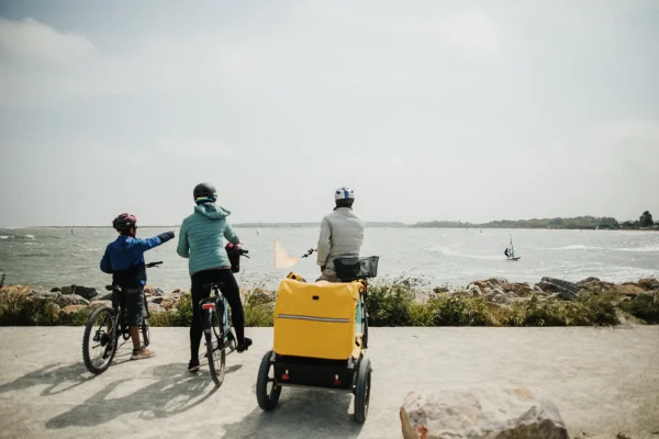 Pointe du siège, Ouistreham, à vélo