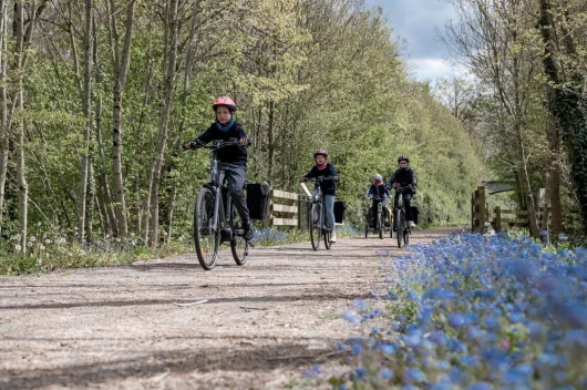 Sur la Véloscénie en famille