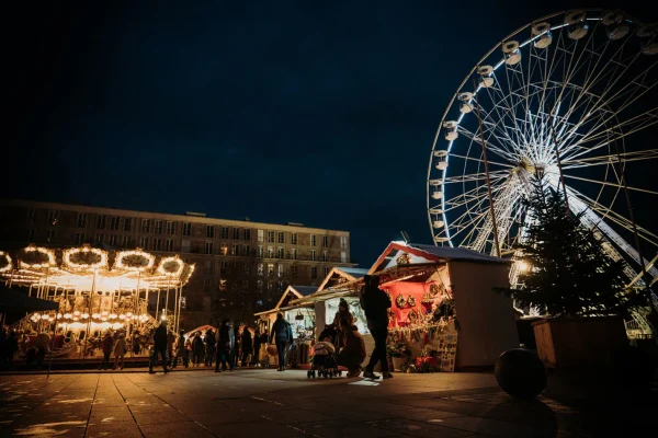 Marché de Noël et grande roue au Havre