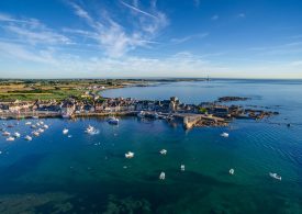 Vue aérienne de Barfleur