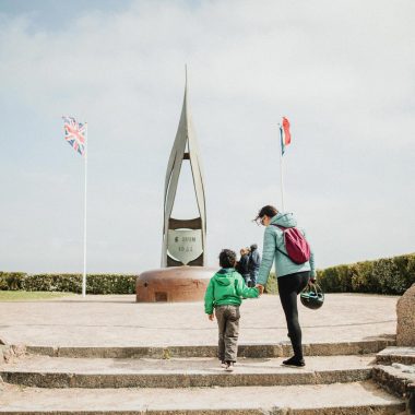La Flamme du Mémorial aux commandos français à Sword Beach