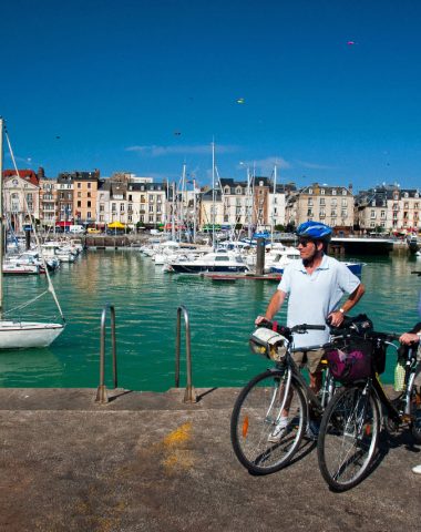 Le port de Dieppe, balade à vélo