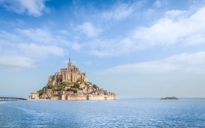 Mareas altas en el Mont-Saint Michel
