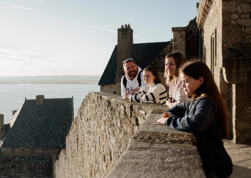 Sur les remparts du Mont-Saint-Michel