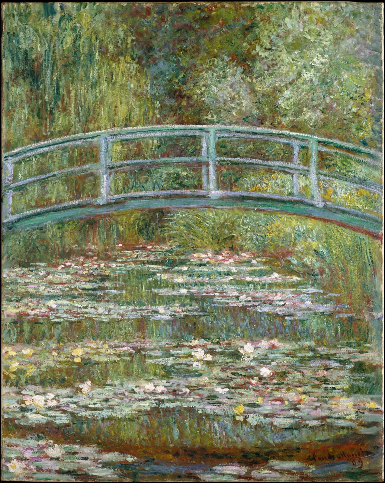 Puente sobre un estanque de nenúfares, Claude Monet 1899